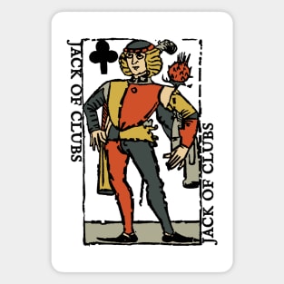 Character of Playing Card Jack of Clubs Magnet